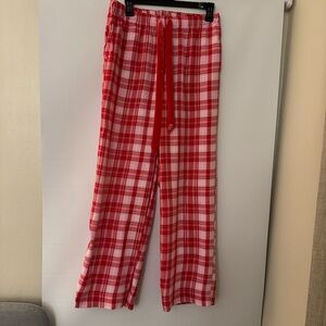 PINK Victoria's Secret Red Plaid Pajama Pants